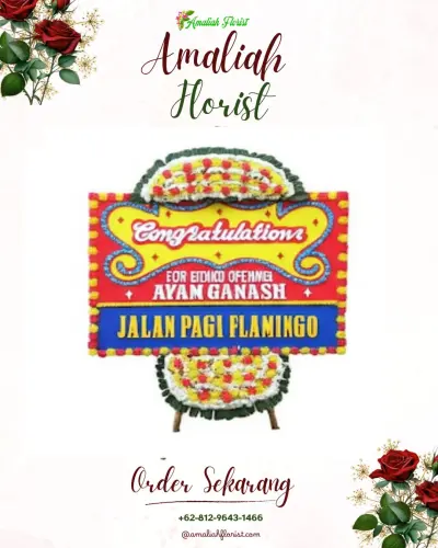 Bunga Papan Congratulation di Bulan